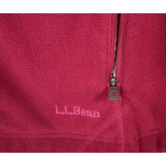 L.L. Bean Women’s XS Magenta Pink Polartec Fleece Jacket Full Zip Pockets - Picture 9 of 12